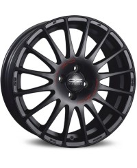Jante ALU, OZ Superturismo GT - Noir mat , Lettrage rouge 8X18 5/112 ET50, Alésage 75