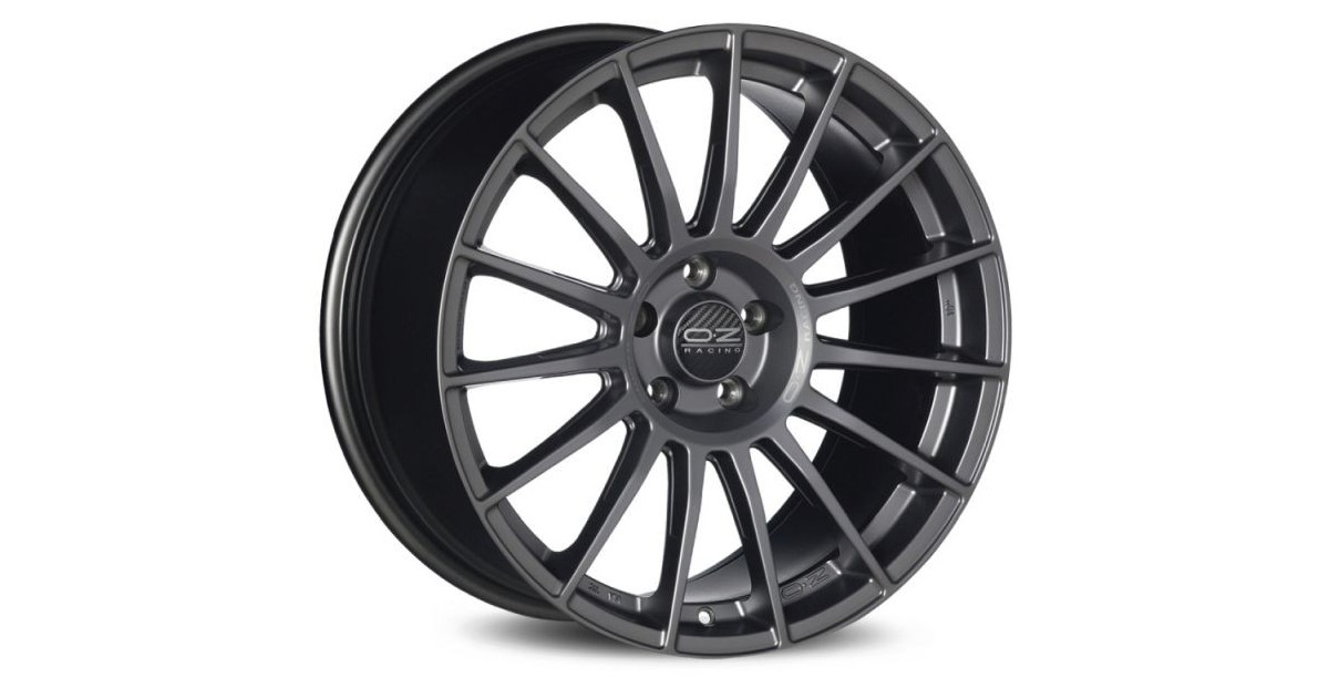 Jante ALU, OZ SUPERTURISMO LM  MATT GRAPHITE / SILVER LETTER 8X18 5/120 ET20, Alésage 79