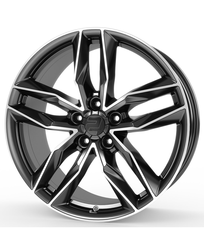Jante ALU, Wheelworld - 2DRV WH40 DGMP+  Dark Gunmetal / Face polie 8X18 5/112 ET45, Alésage 57.1