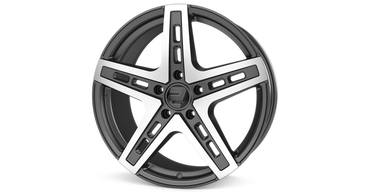 Jante ALU, Wheelworld - 2DRV WH38 DGP+ Daytona Anthracite / Face polie 9.5X22 5/112 ET35, Alésage 66.6