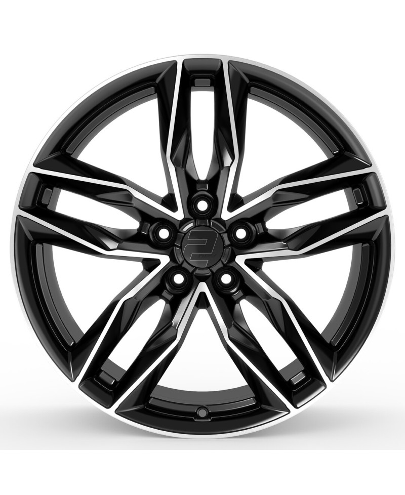 Jante ALU, Wheelworld - 2DRV WH40 SP+ Noir / Face polie 8X19 5/112 ET47, Alésage 66.6