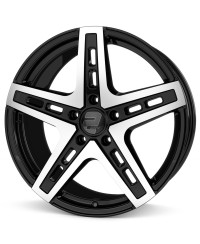 Jante ALU, Wheelworld - 2DRV WH38 SP+ Noir / Face polie 9.5X22 5/112 ET35, Alésage 66.6