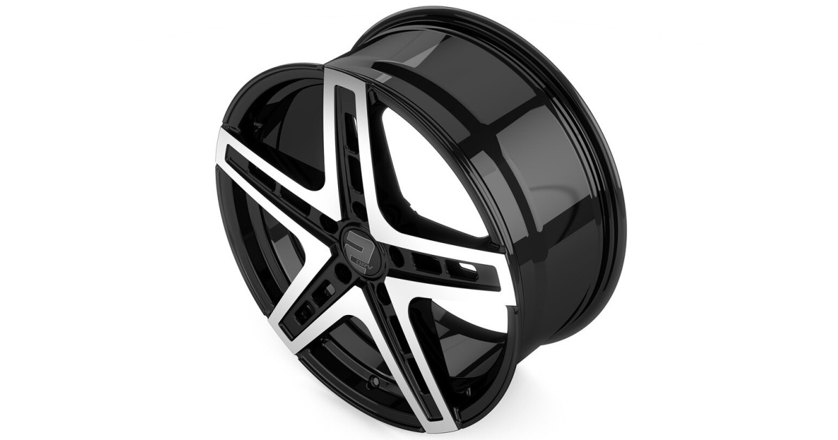 Jante ALU, Wheelworld - 2DRV WH38 SP+ Noir / Face polie 9.5X22 5/112 ET35, Alésage 66.6