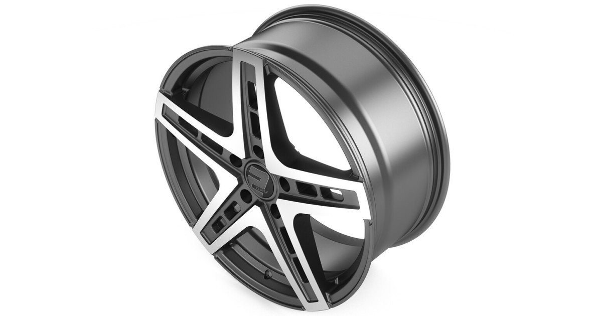 Jante ALU, Wheelworld - 2DRV WH38 DGP+ Daytona Anthracite / Face polie 9.5X22 5/108 ET40, Alésage 72.6
