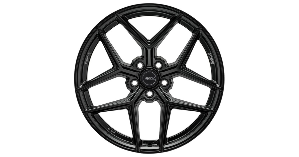 Jante ALU, SPARCO FF3 MATT BLACK  8X18 5/112 ET45, Alésage 73.1