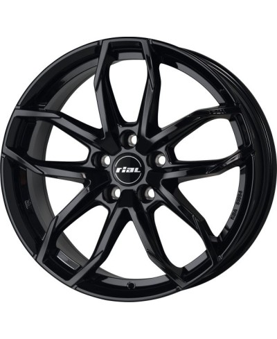 Jante Alu Rial Lucca Diamond Black 8x20 5x112 ET45 , Alésage 70.1