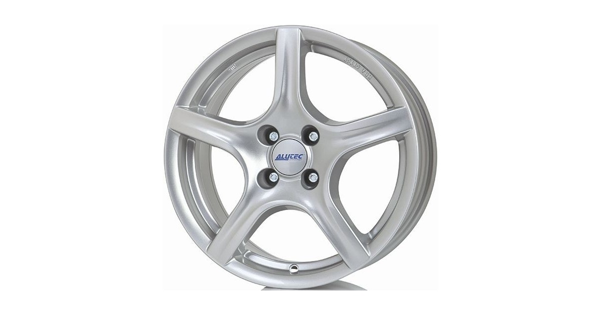 Jante ALU, Alutec GRIP polar-silber, 5.50X14 4/100 ET43, Alésage 63.4