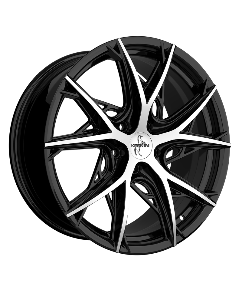Jante ALU, Keskin Tuning KT24 BLACK FRONT POLISH 8.5X19 5/108 ET40, Alésage 72.6