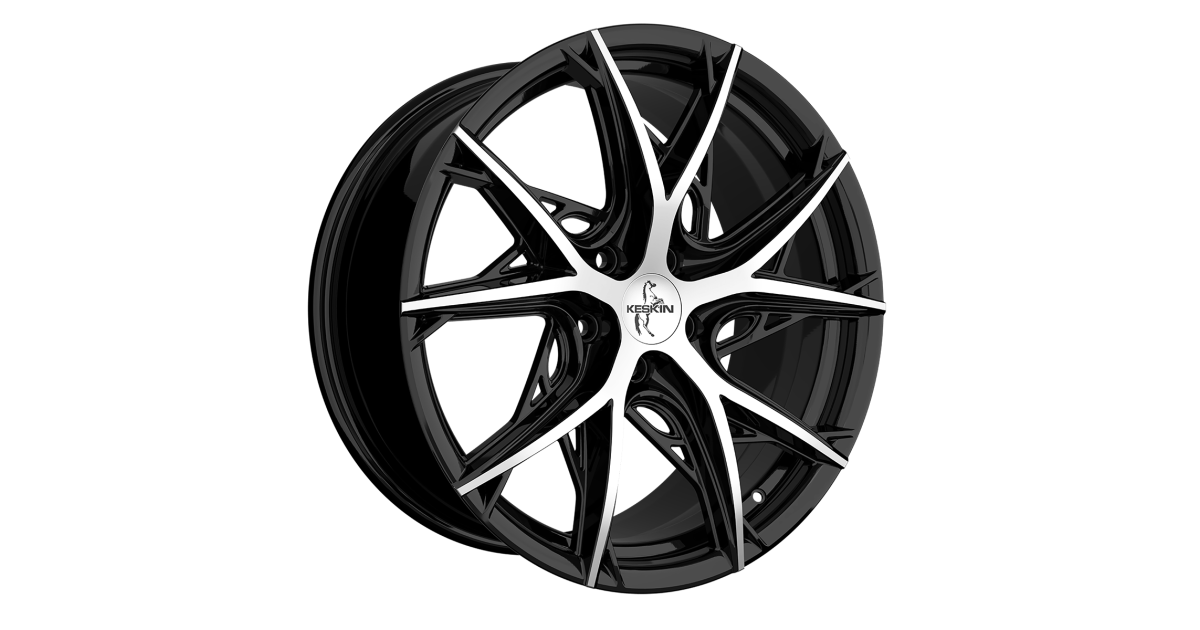 Jante ALU, Keskin Tuning KT24 BLACK FRONT POLISH 8.5X19 5/108 ET40, Alésage 72.6
