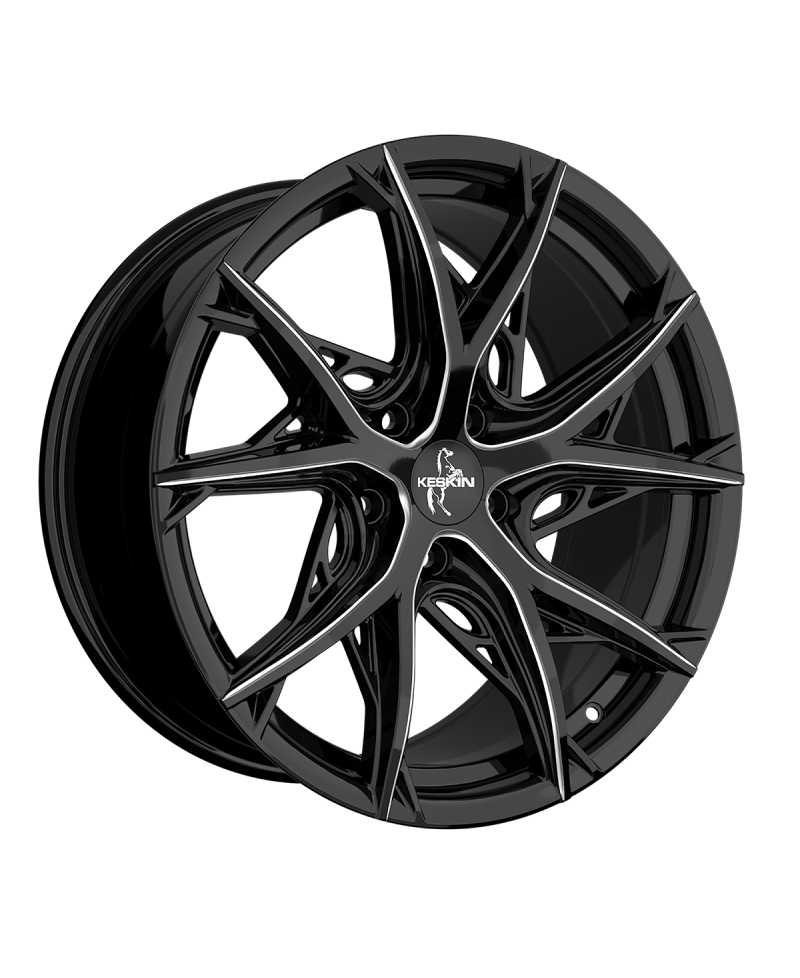 Jante ALU, Keskin Tuning KT24C BLACK SECRET DIAMOND 8.5X19 5/112 ET30, Alésage 66.6