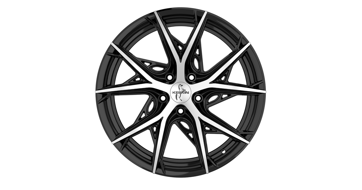 Jante ALU, Keskin Tuning KT24C BLACK FRONT POLISH 8.5X19 5/114.3 ET35, Alésage 72.6