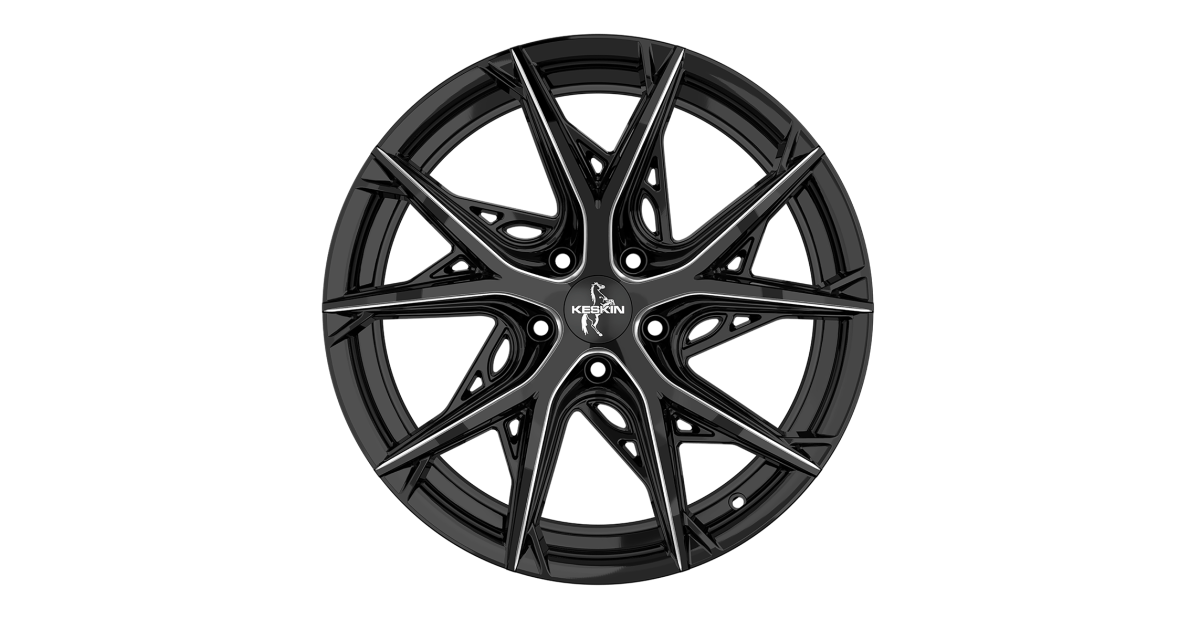 Jante ALU, Keskin Tuning KT24C BLACK SECRET DIAMOND 8.5X19 5/114.3 ET35, Alésage 72.6