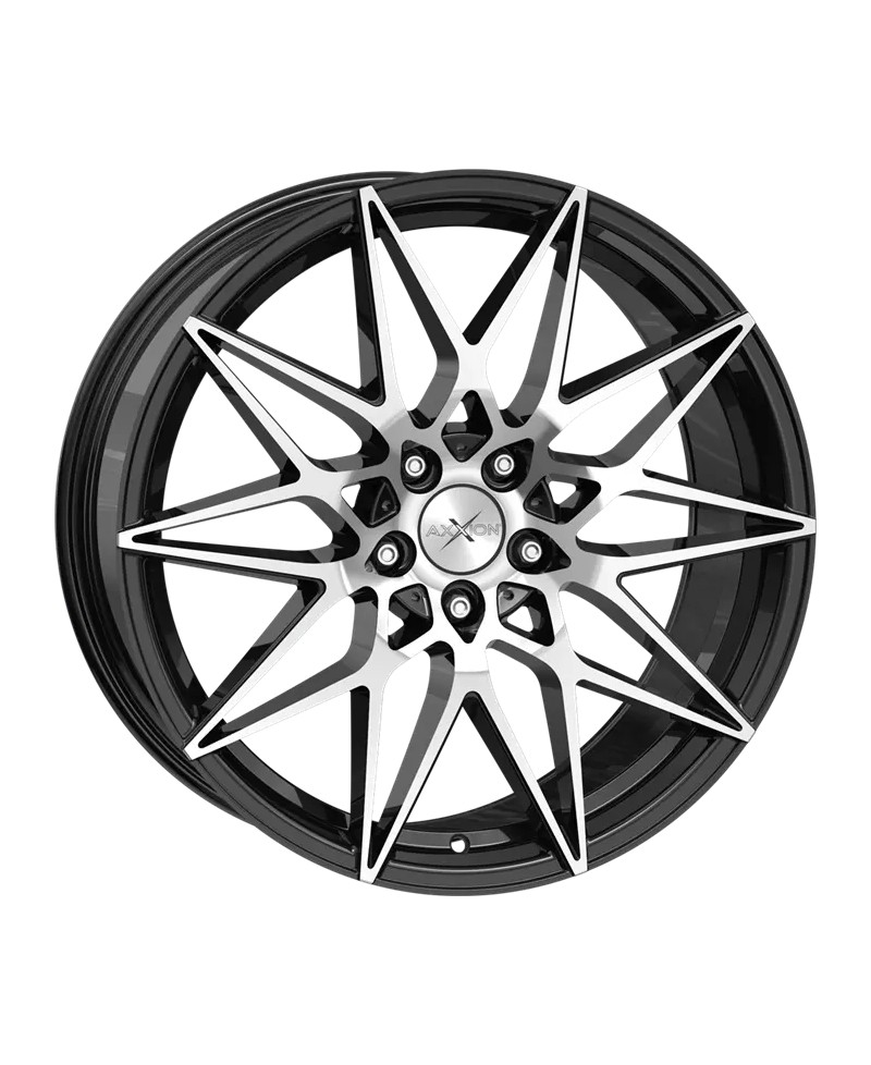 Jante ALU, Axxion AX9 /SP+  Noir poli brillant 9X20 5/108 ET48, Alésage 63.4