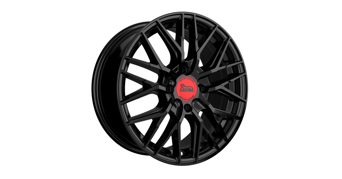 Jante ALU, MAM RS4 BLACK PAINTED 7x16 4/ 108 ET20, Alésage 65.1