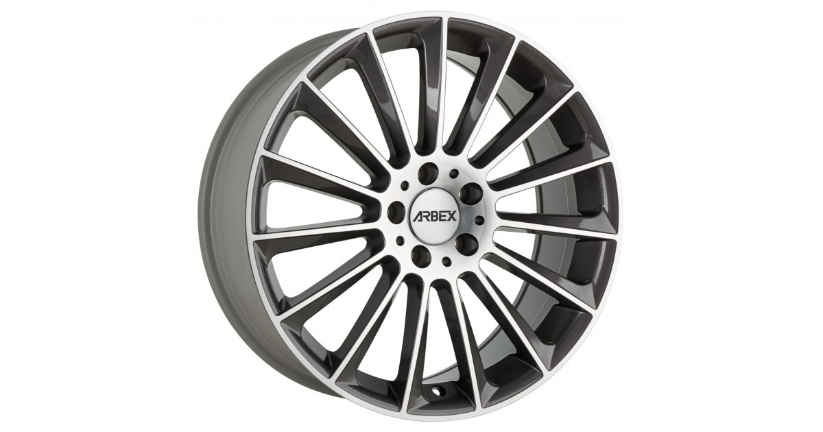 Jante ALU, ARBEX 6 Titan / Face polie 8X18 5/120 ET35, Alésage 66.6