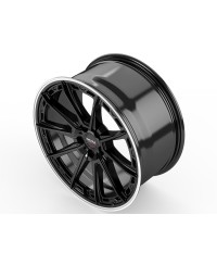 Jante ALU, Dotz SONOMA Black matt/ Polished lip 8X19 5/ 112 ET48, Alésage 70.1