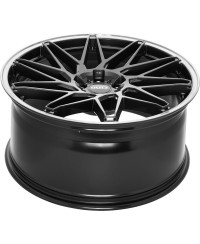 Jante ALU, Dotz  Tanaka gunmetal polished lip (Anthracite foncé / Bord poli) 9.5X19 5/ 112 ET25, Alésage 70.1