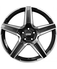 Jante ALU, CMS C34 diamond black gloss 7X17 5/ 112 ET43, Alésage 57.1