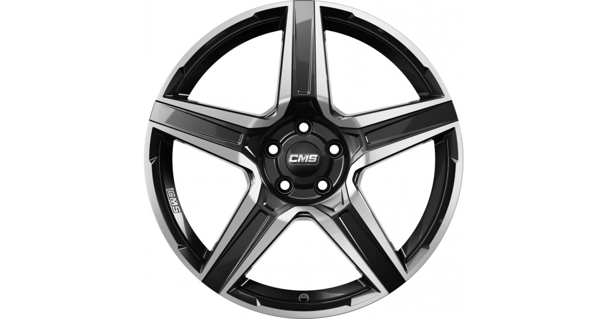 Jante ALU, CMS C34 Diamant Noir Brillant, 7X17 5/108 ET46, Alésage 65.1