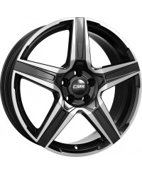Jante ALU, CMS C34 Diamant Noir Brillant, 7X17 5/108 ET46, Alésage 65.1
