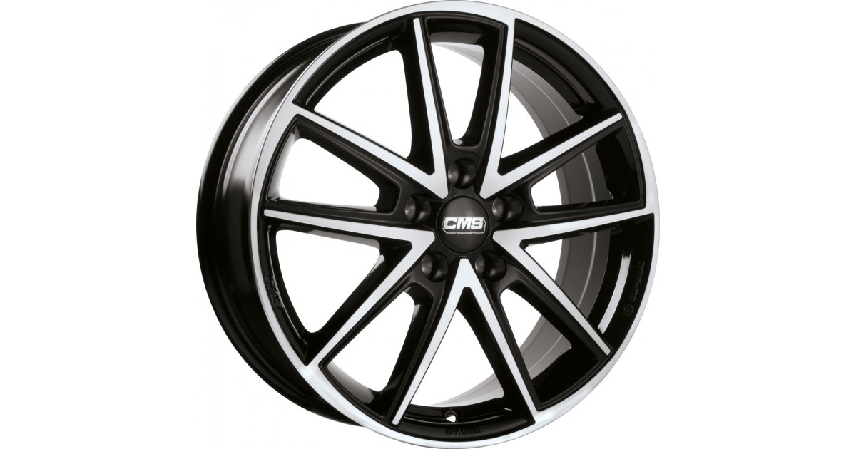Jante ALU, CMS C30 Diamant Noir Brillant, 7.5X18 5/112 ET40, Alésage 57.1