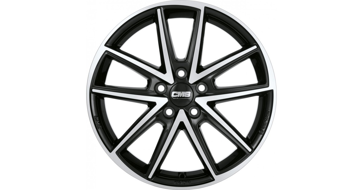 Jante ALU, CMS C30 Diamant Noir Brillant, 7.5X18 5/112 ET40, Alésage 57.1