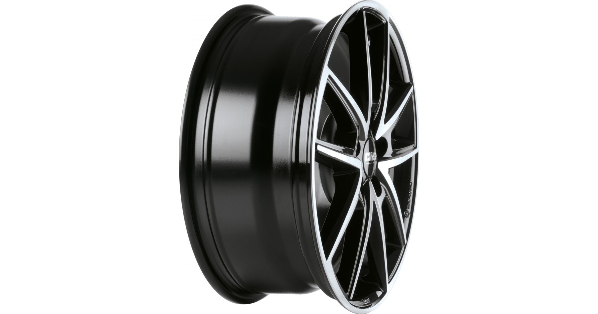 Jante ALU, CMS C30 Diamant Noir Brillant, 7X17 5/112 ET43, Alésage 57.1
