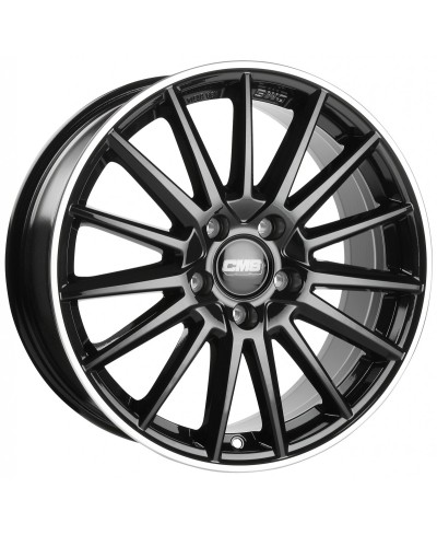 Jante ALU, CMS C23 Noir Contour Poli Brillant, 7X17 4/ 100 ET47, Alésage 67.1