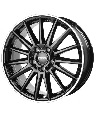 Jante ALU, CMS C23 Noir Bride Poli Brillant, 7.5X17 5/ 114.3 ET48, Alésage 67.1