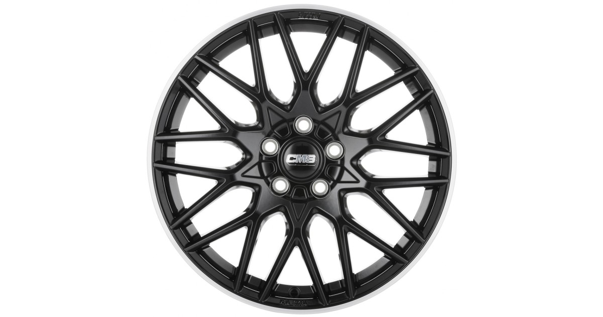 Jante ALU, CMS C25 Noir Bride Poli Brillant, 7.5X18 5/114.3 ET47, Alésage 67.1
