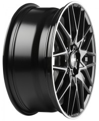 Jante ALU, CMS C25 Noir Bride Poli Brillant, 7.5X18 5/114.3 ET47, Alésage 67.1