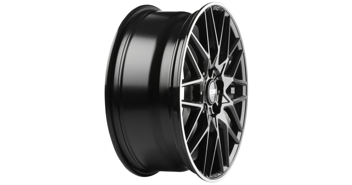 Jante ALU, CMS C25 Noir Bride Poli Brillant, 7.5X18 5/114.3 ET47, Alésage 66.1