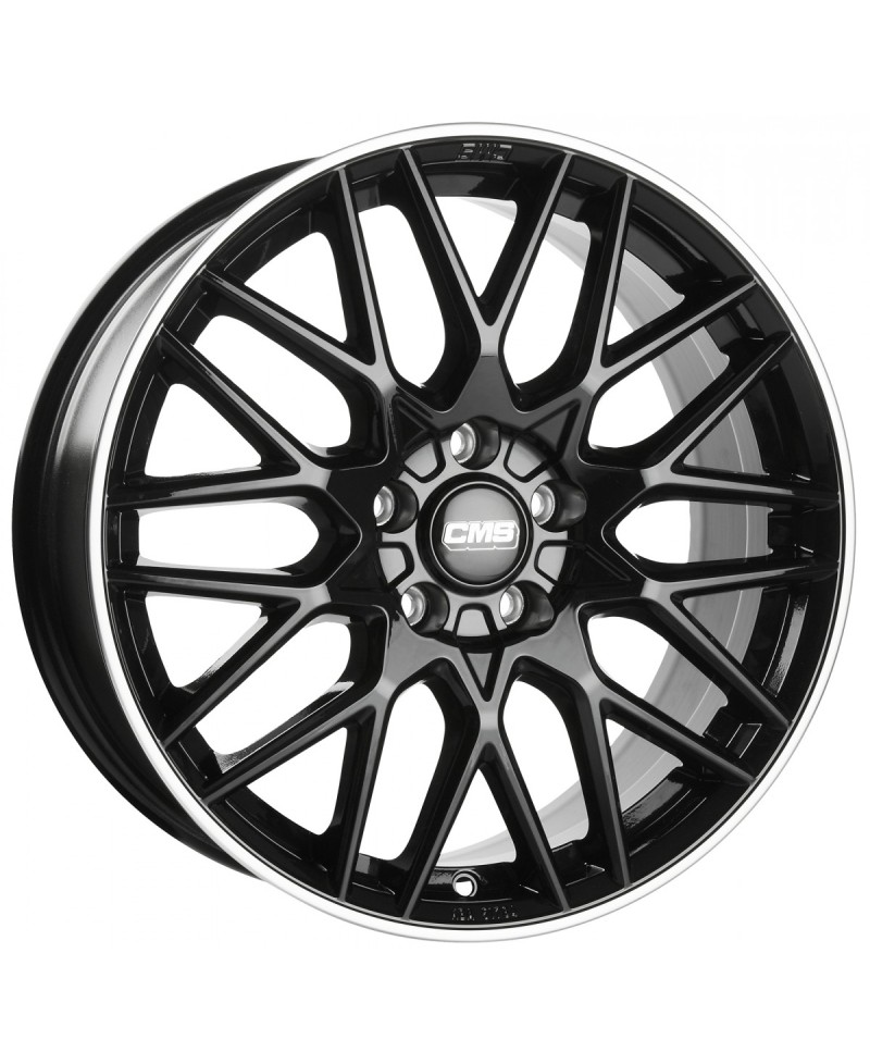Jante ALU, CMS C25 Noir Bride Poli Brillant, 8X18 5/114.3 ET47, Alésage 67.1