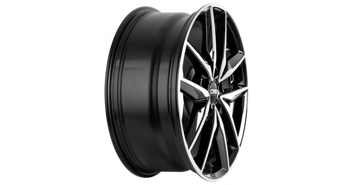Jante ALU, CMS C28 Diamant Noir Brillant, 7X17 5/100 ET40, Alésage 57.1