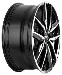 Jante ALU, CMS C28 Diamant Noir Brillant, 7.5X18 5/108 ET48, Alésage 65.1