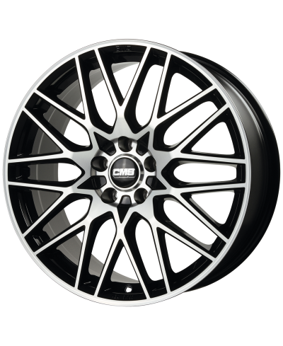 Jante ALU, CMS C25 Diamant Noir Brillant, 7.5X18 5/114.3 ET47, Alésage 66.1