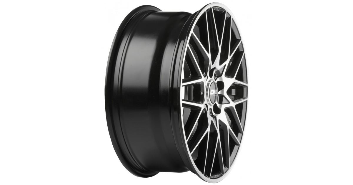 Jante ALU, CMS C25 Diamant Noir Brillant, 7X17 4/108 ET38, Alésage 65.1