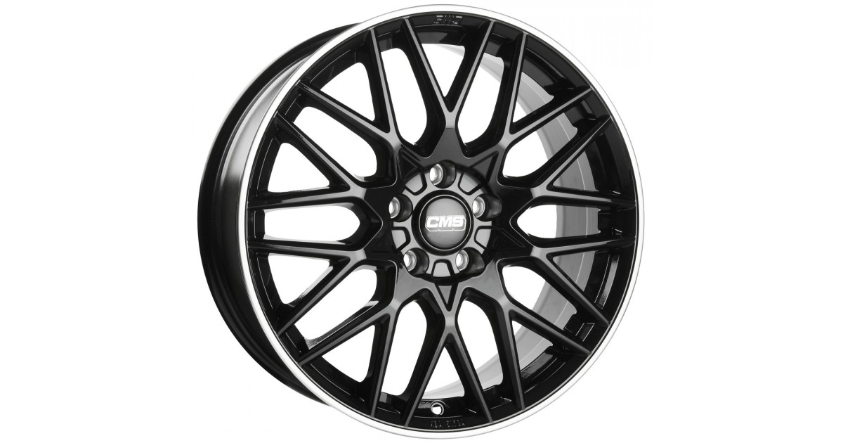 Jante ALU, CMS C25 Noir Bride Poli Brillant, 8.5X19 5/112 ET40, Alésage 57.1
