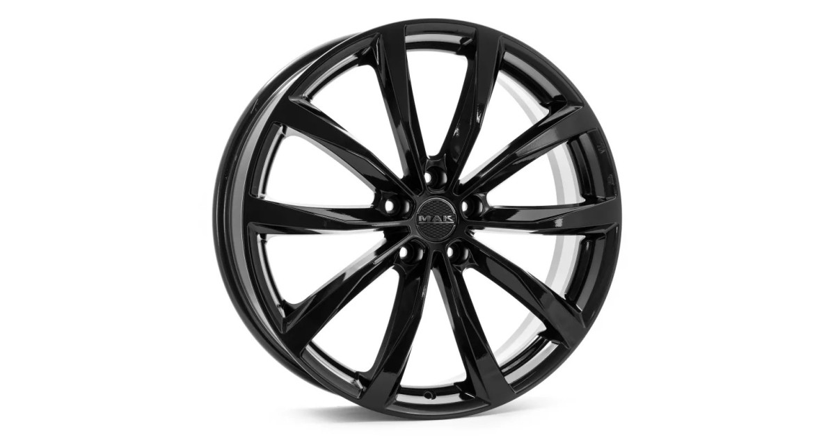 Jante Alu  MAK WOLF (GLOSS BLACK) 7,5x18 5x100 ET49 , Alésage 57.1