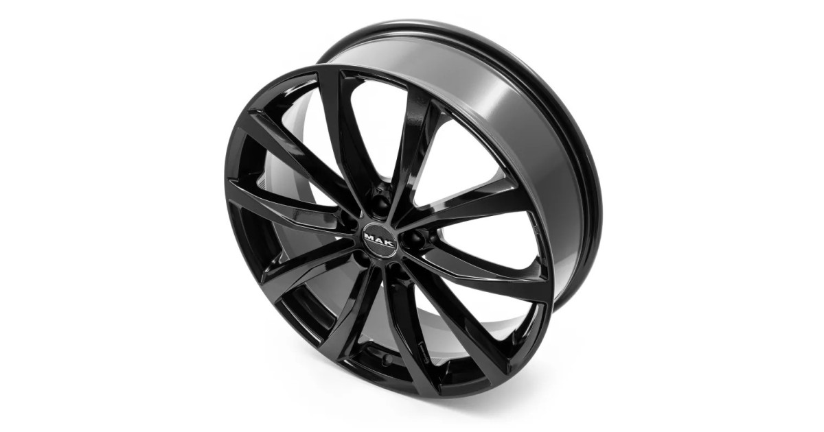 Jante Alu  MAK WOLF (GLOSS BLACK) 7,5x18 5x100 ET49 , Alésage 57.1