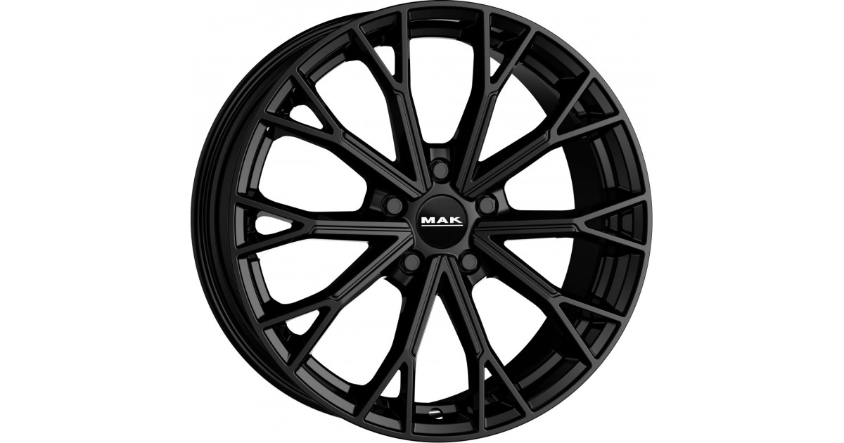 Jante Alu Mak Asphalt gloss black 8x19 5x130 ET40 , Alésage 66.6