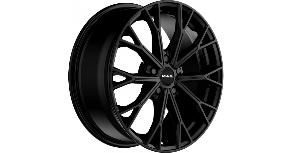 Jante Alu Mak Asphalt gloss black 8x19 5x130 ET40 , Alésage 66.6