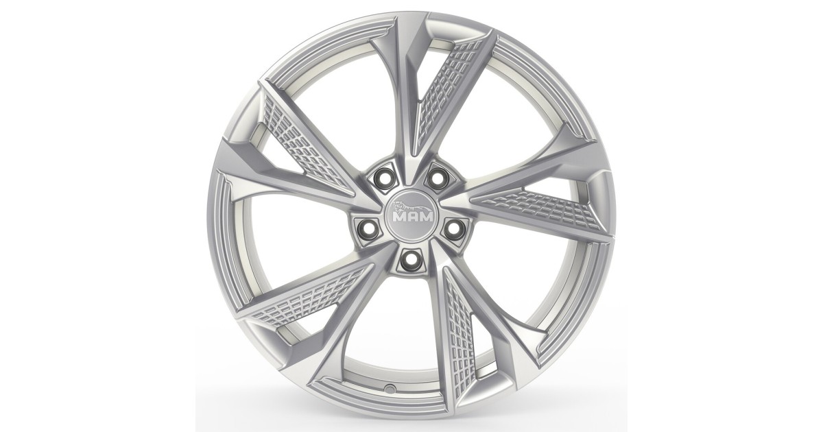 Jante ALU, MAM RS6 SILVER PAINTED 8.5x20 5/ 114.3 ET45, Alésage 72.6