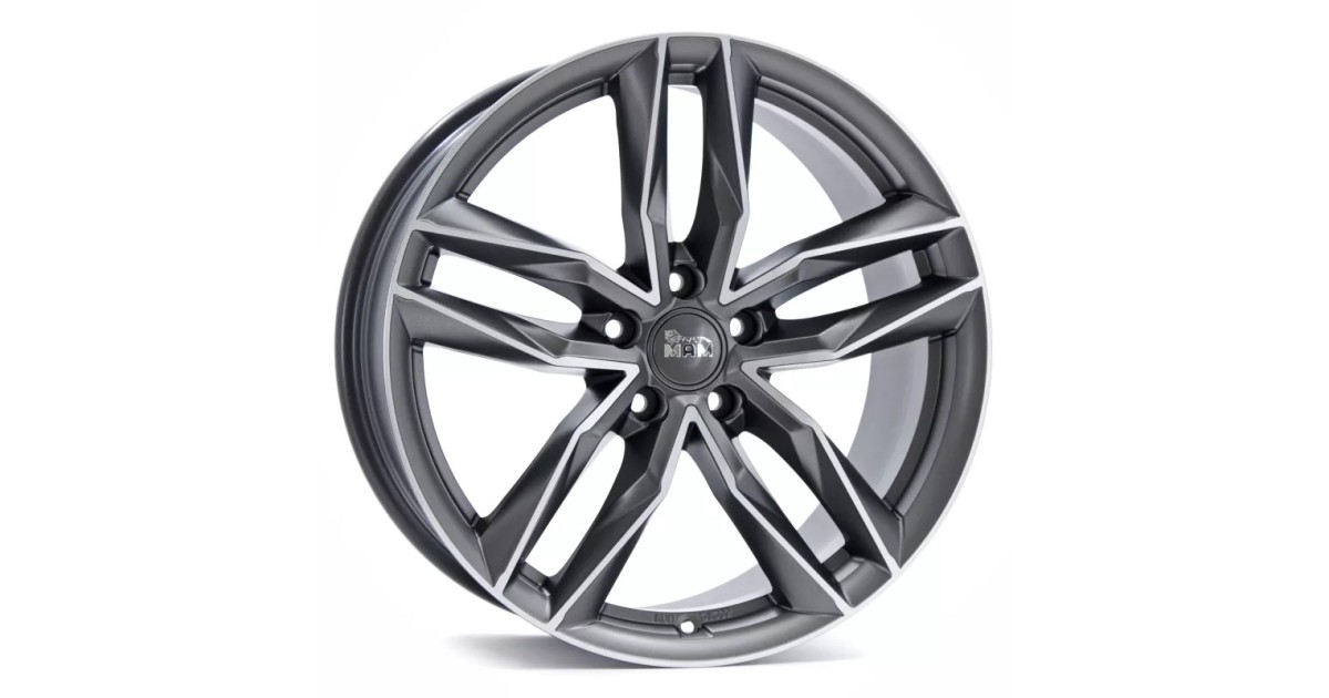 MAM RS3 MATT PALLADIUM FRONT POLISH 8x18 5/ 112 ET45 , Alésage 66,6