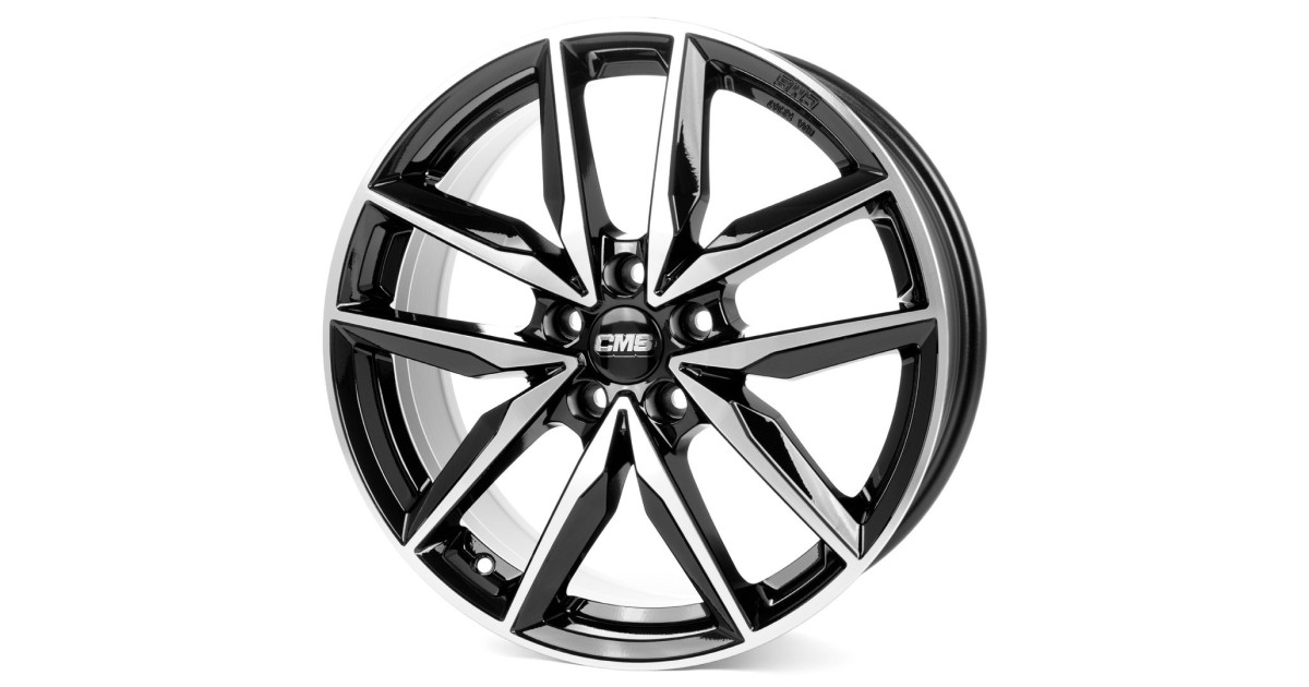 Jante ALU, CMS C28 Diamant Noir Brillant, 8X20 5/ 112 ET43, Alésage 66.6