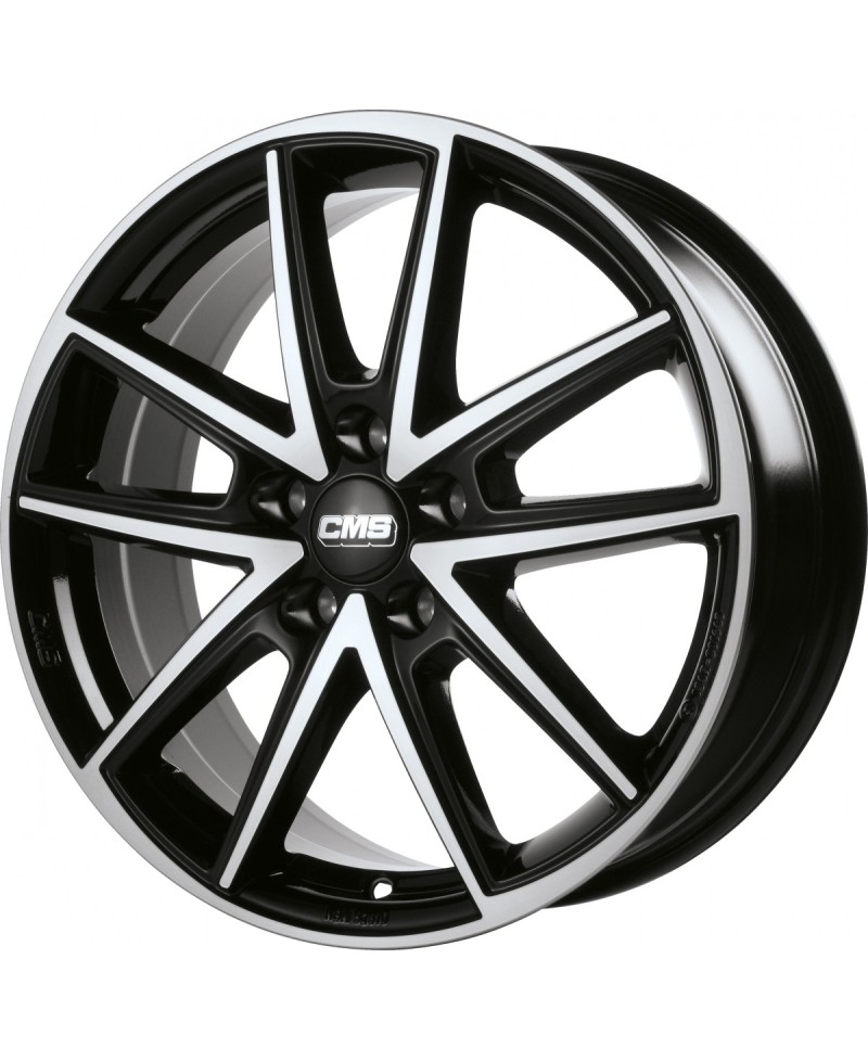 Jante ALU, CMS C30 Diamant Noir Brillant, 6.5X16 5/100 ET40, Alésage 57.1