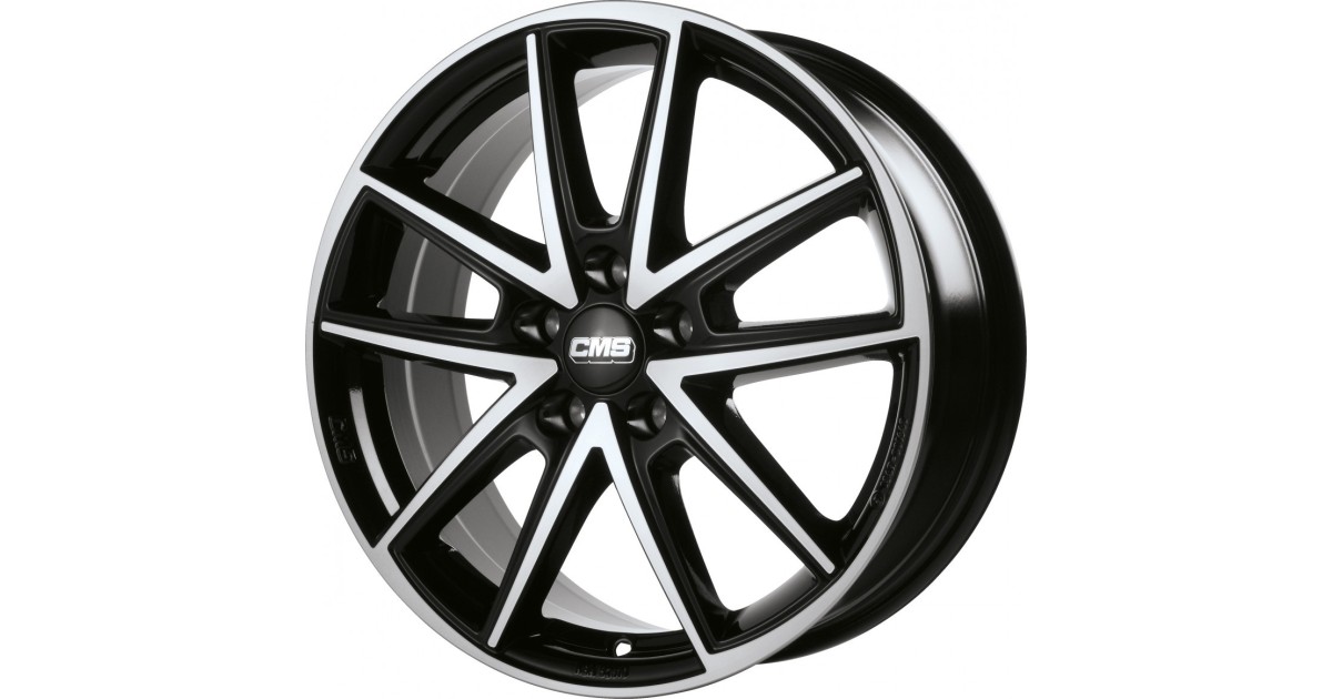 Jante ALU, CMS C30 Diamant Noir Brillant, 6.5X16 5/100 ET40, Alésage 57.1