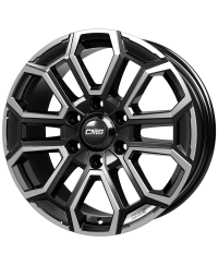 Jante ALU, CMS C35 Diamant Noir Brillant, 8X18 6/114.3 ET45, Alésage 66.1