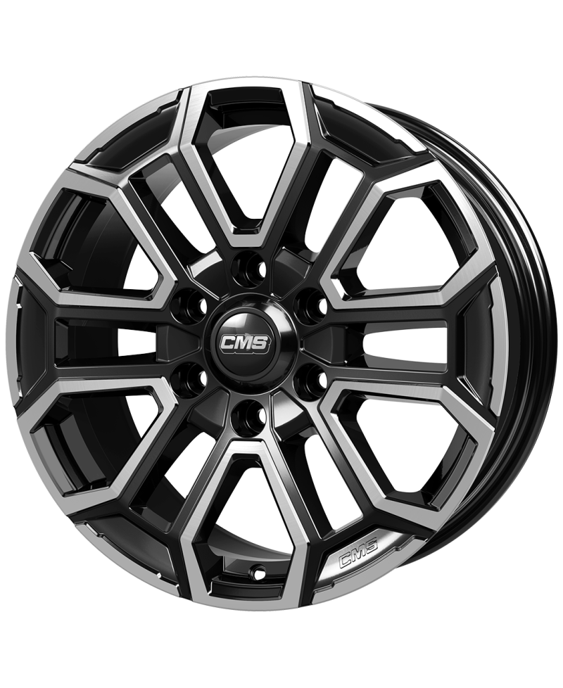 Jante ALU, CMS C35 Diamant Noir Brillant, 8X18 6/139.7 ET30, Alésage 100.1