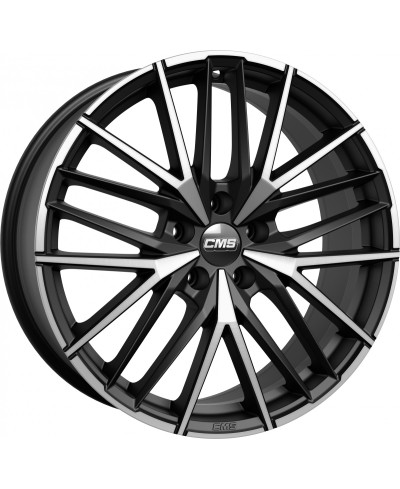 Jante ALU, CMS C36 Diamant Noir Mat, 8X18 5/112 ET46, Alésage 66.6